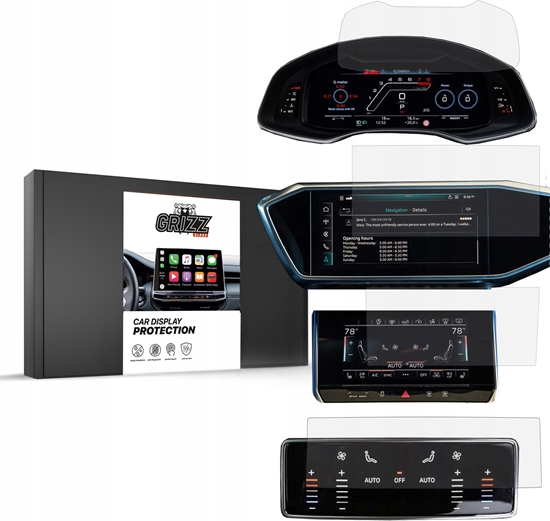 Picture of GrizzGlass Folia matowa GrizzGlass CarDisplay Protection do Audi A7 C8 2018 [4 PACK]
