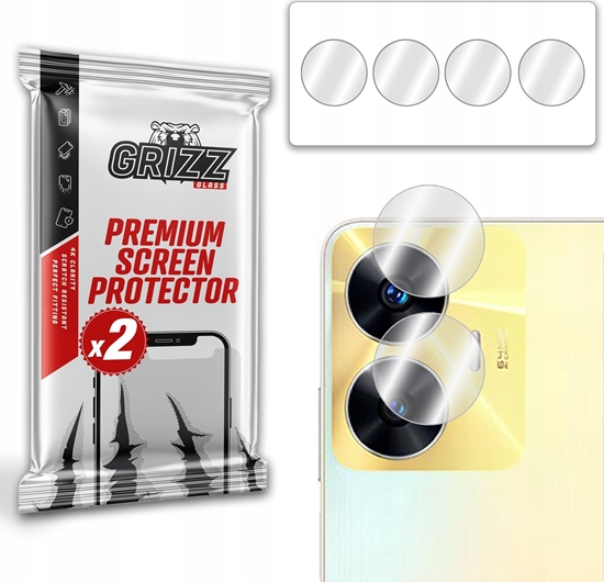 Picture of GrizzGlass Szko na aparat GrizzGlass HybridGlass Camera do Realme C55