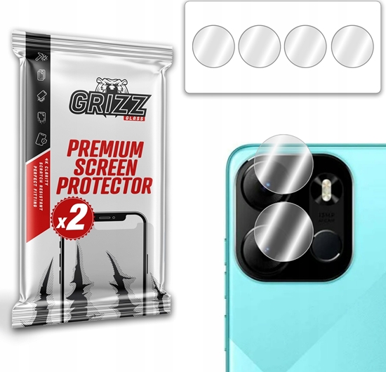 Picture of GrizzGlass Szko na aparat GrizzGlass HybridGlass Camera do Tecno Pop 7 Pro