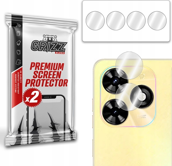 Picture of GrizzGlass Szko na aparat GrizzGlass HybridGlass Camera do Tecno Pop 8