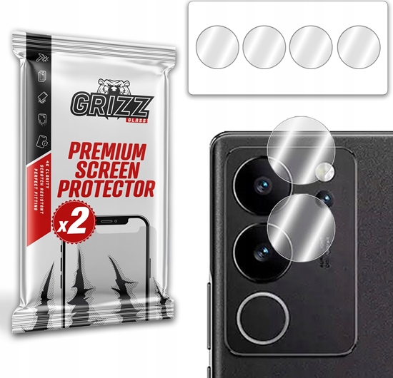 Picture of GrizzGlass Szko na aparat GrizzGlass HybridGlass Camera do Vivo V29 Pro