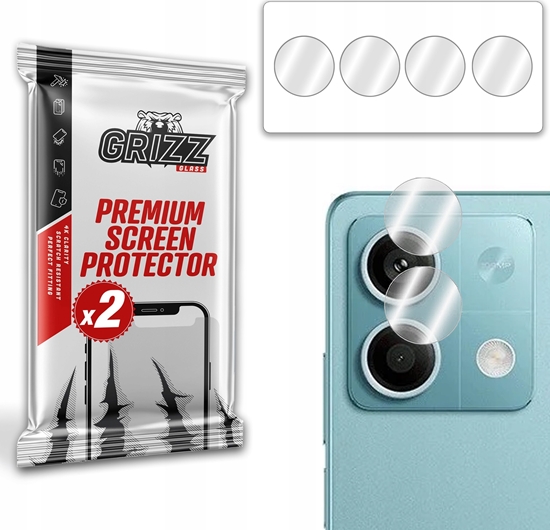 Изображение GrizzGlass Szko na aparat GrizzGlass HybridGlass Camera do Xiaomi Redmi Note 13 5G