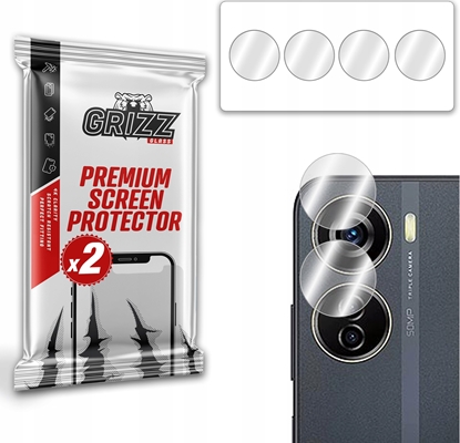 Изображение GrizzGlass Szko na aparat GrizzGlass HybridGlass Camera do ZTE Blade V40 Design