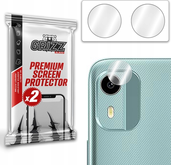 Изображение GrizzGlass Szko na aparat GrizzGlass HybridGlass Camera Nokia C12 Pro