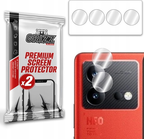 Изображение GrizzGlass Szko na aparat GrizzGlass HybridGlass Camera vivo iQOO Neo8 Pro