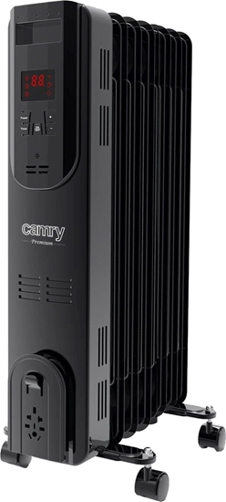 Picture of Camry Oil-Filled Radiator with Remote Control CR 7812 1500 W, Number of power levels 3, Black