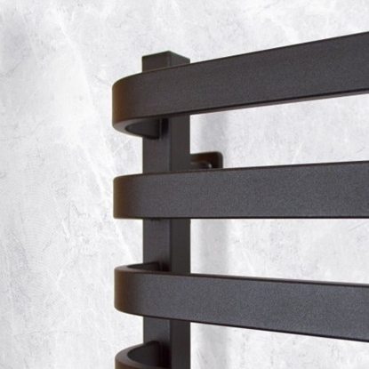 Picture of Grzejnik Navin Electric towel dryer Navin Stugna 480*1000 Sensor left black 12-249153-4810