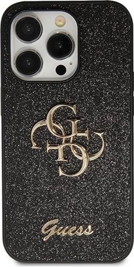 Picture of Guess Etui GUHCN61HG4SGK Apple iPhone 11/XR hardcase Glitter Script Big 4G czarny/czarny