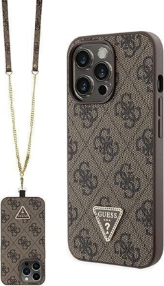 Attēls no Guess Etui GUHCP13LP4TDSCPW Apple iPhone 13/13 Pro hardcase Crossbody 4G Metal Logo brzowy/brown
