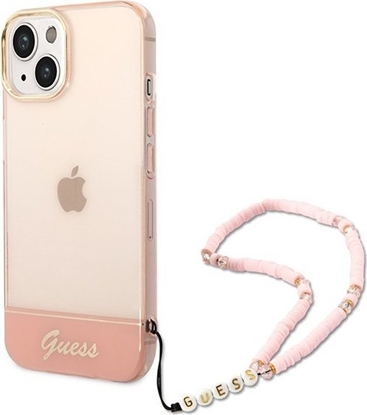 Attēls no Guess Etui Guess GUHCP14MHGCOHP Apple iPhone 14 Plus róowy/pink hardcase Translucent Pearl Strap