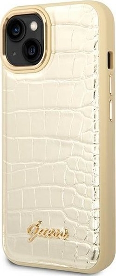 Picture of Guess Etui GUHCP14MHGCRHD Apple iPhone 14 Plus zoty/gold hardcase Croco Collection
