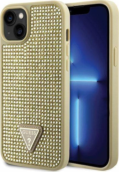 Picture of Guess Etui Guess GUHCP14SHDGTPD Apple iPhone 14 zoty/gold hardcase Rhinestone Triangle