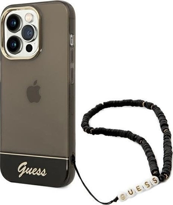 Attēls no Guess Etui Guess GUHCP14XHGCOHK Apple iPhone 14 Pro Max czarny/black hardcase Translucent Pearl Strap