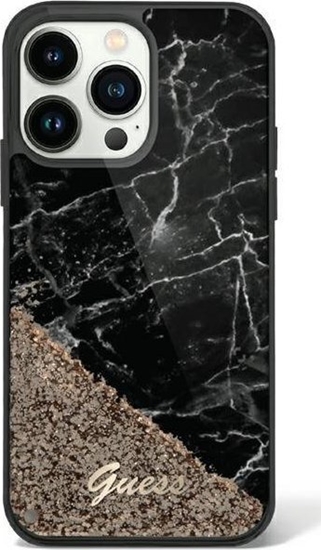 Picture of Guess Etui Guess GUHCP14XLCSGSGK Apple iPhone 14 Pro Max czarny/black hardcase Liquid Glitter Marble