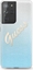 Picture of Guess Etui Guess GUHCS21LPCUGLSBL Samsung Galaxy S21 Ultra niebieski/blue hardcase Glitter Gradient Script