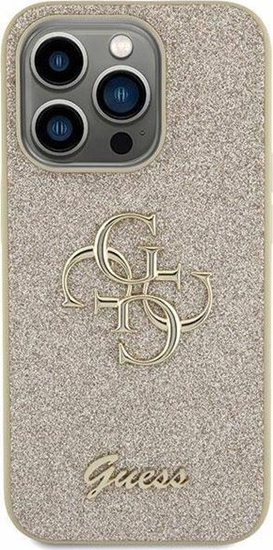 Picture of Guess Etui Guess GUHCS23FEHG4SGD Samsung Galaxy S23 FE hardcase Glitter Script Big 4G zoty/gold