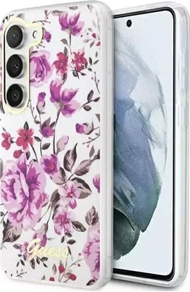 Attēls no Guess Etui Guess GUHCS23MHCFWST do Samsung Galaxy S23+ Plus S916 biay/white hardcase Flower Collection