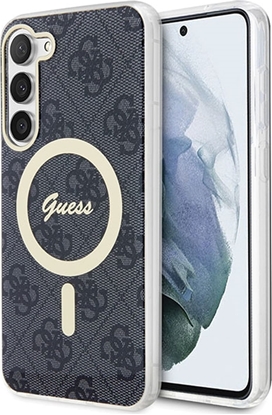 Attēls no Guess Etui Guess GUHMS23SH4STK Samsung Galaxy S23 czarny/black hardcase 4G MagSafe