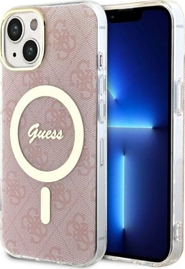 Picture of Guess Guess 4G MagSafe - Etui iPhone 14 (Róowy)