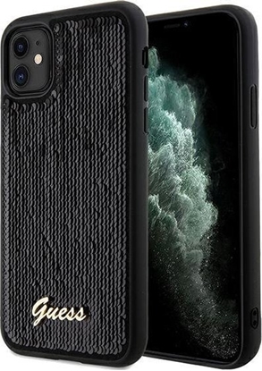 Attēls no Guess Guess GUHCN61PSFDGSK iPhone 11 / Xr 6.1" czarny/black hardcase Sequin Script Metal