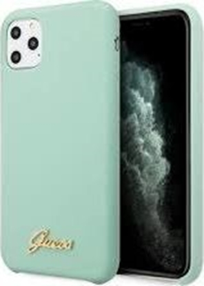 Attēls no Guess Guess GUHCN65LSLMGG iPhone 11 Pro Max zielony/green hard case Silicone Vintage Gold Logo
