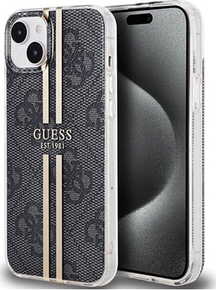 Attēls no Guess Guess GUHCP15MH4PSEGK iPhone 15 Plus / 14 Plus 6.7" czarny/black hardcase IML 4G Gold Stripe