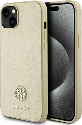 Изображение Guess GUHCP15MPS4DGPD iPhone 15 Plus 6.7" zoty/gold hardcase Strass Metal Logo