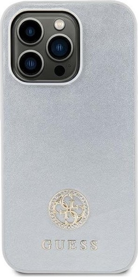 Picture of Guess GUHCP15MPS4DGPS iPhone 15 Plus 6.7" srebrny/hardcase Strass Metal Logo