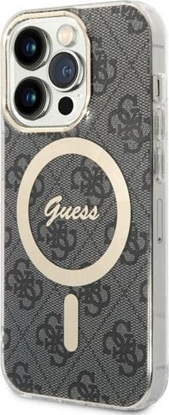 Attēls no Guess Guess GUHMP14LH4STK iPhone 14 Pro 6.1" czarny/black hardcase 4G MagSafe