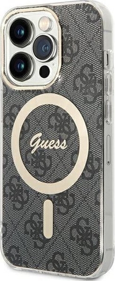 Picture of Guess Guess GUHMP15LH4STK iPhone 15 Pro 6.1" czarny/black hardcase IML 4G MagSafe