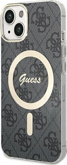 Picture of Guess Guess GUHMP15SH4STK iPhone 15 6.1" czarny/black hardcase IML 4G MagSafe