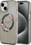 Attēls no Guess Guess IML Flowers Wreath MagSafe - Etui iPhone 15 (czarny)