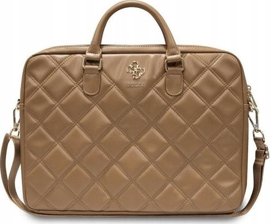 Picture of Torba Guess Guess Quilted 4G Computer Bag - Torba na notebooka 15" / 16" (brzowy)