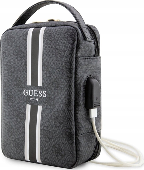 Изображение Guess Guess 4G Printed Stripes Travel Universal Bag - Organizer na akcesoria (Czarny)