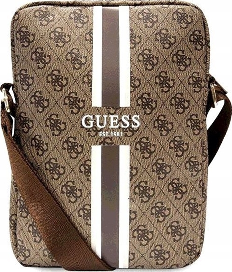 Изображение Etui na tablet Guess Guess 4G Stripes Tablet Bag - Torba na tablet 10" (Brzowy)