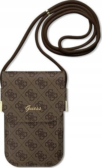 Picture of Guess 4G Metal Script Logo Handbag Brown