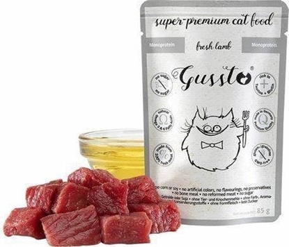 Picture of GUSSTO Gussto Saszetka 85g Fresh Lamb /8 Pokarm Dla Kota Z Jagnicin