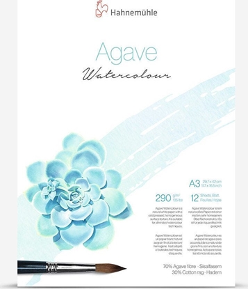 Attēls no Hahnemühle Agave Watercolour A 3 12 Sheets 290 g