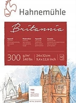 Attēls no Hahnemühle Britannia Watercolour 12 sheets rough 24x32cm 300g