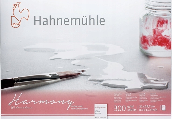 Picture of Hahnemühle Harmony Watercolour cold pressed 12 Sheets 300 g  A4