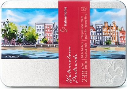 Picture of Hahnemühle Watercolour Postcards Box cold press 10x15cm 230g 30pc