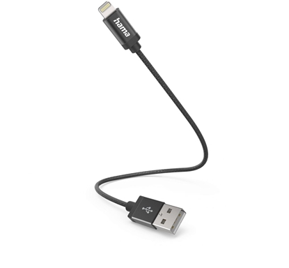 Picture of Kabel USB Hama Lightning - USB-A 0.2 m Czarny (00201578)