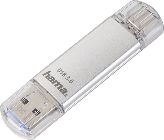Изображение Hama C-Latea pami USB Type-C USB 3.1/USB 3.0, 128 GB, 40 MB/s, srebrna