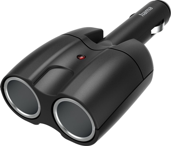 Picture of Hama ROZDZIELACZ 2-DRONY DO GNIAZDA ZAPALNICZKI SAMOCHODOWEJ 180°, 12V