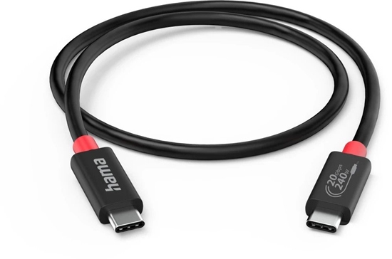 Picture of Kabel USB Hama USB-C - USB-C 1 m Czarny (00200788)