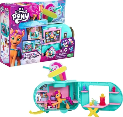 Изображение Hasbro Hasbro My Little Pony Sunny Starscout Smoothie Truck Toy Vehicle