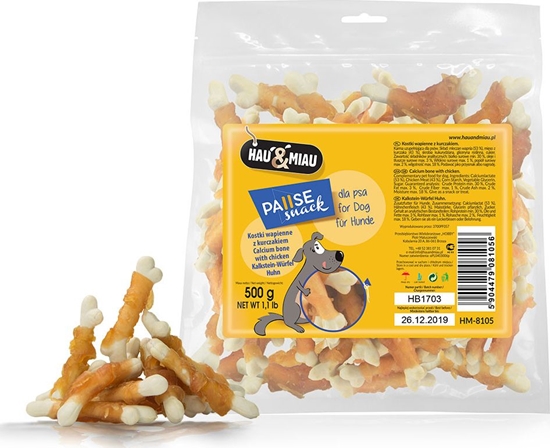 Picture of Hau&Miau Hau&Miau kostki wapienne z kurczakiem 500g HM-8105