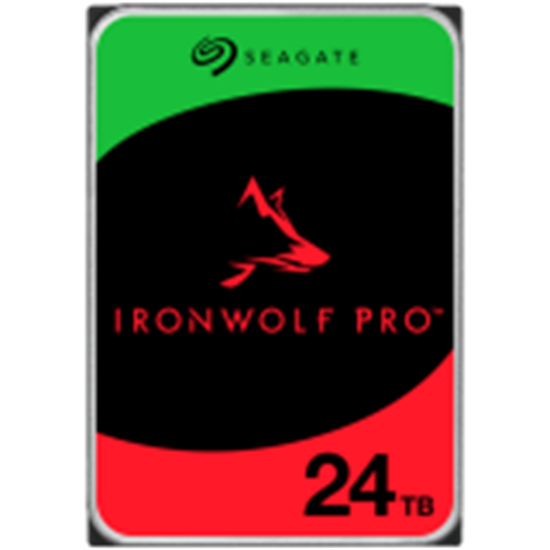 Изображение HDD|SEAGATE|IronWolf Pro|24TB|SATA|512 MB|7200 rpm|Discs/Heads 10/20|3,5"|ST24000NT002