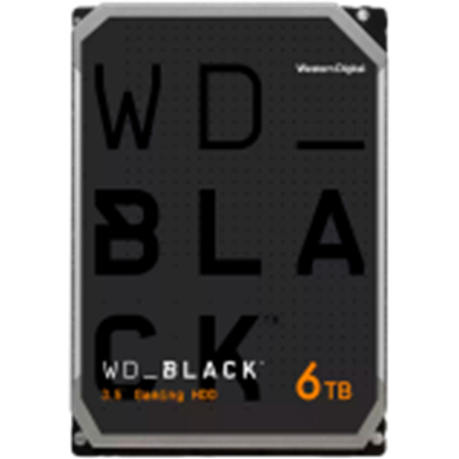 Изображение HDD|WESTERN DIGITAL|Black|6TB|256 MB|7200 rpm|3,5"|WD6004FZBX