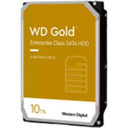 Attēls no HDD|WESTERN DIGITAL|Gold|10TB|SATA 3.0|256 MB|7200 rpm|3,5"|WD103KRYZ
